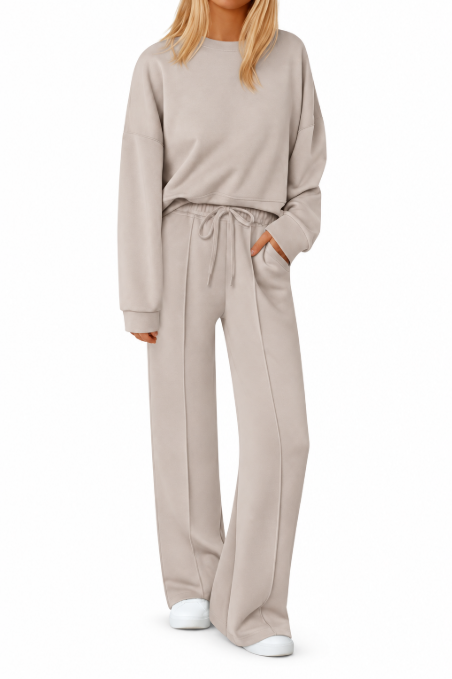 Nexvara™ 2-Piece Wide-Leg Lounge Set