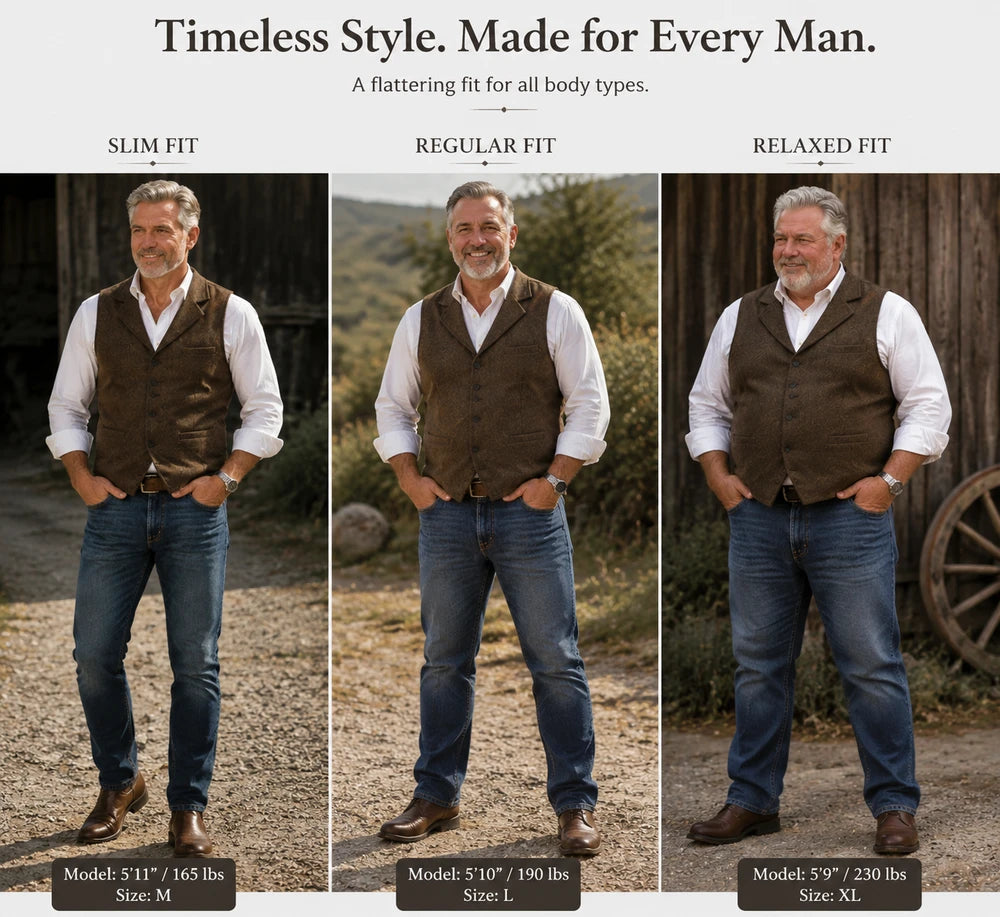 Nexvara™Heritage Tweed Waistcoat