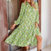 Vintage Floral Midi Dress