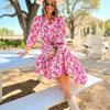 Vintage Floral Midi Dress