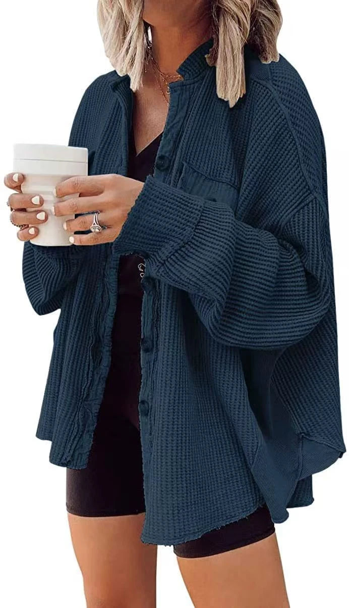 Waffle Knit Shacket