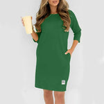 Nexvara™ Loose Casual Tee Dress