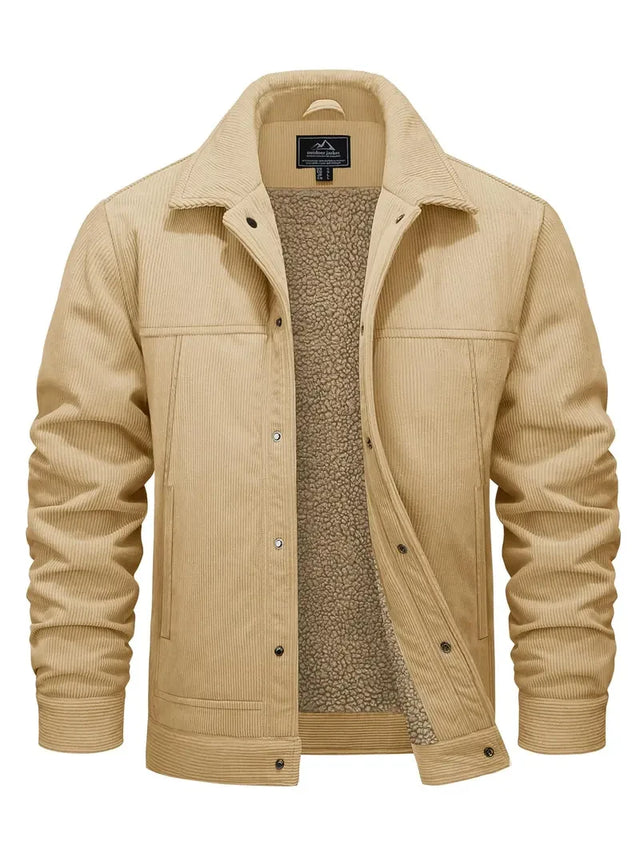 Sherpa-Lined Corduroy Jacket