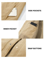 Sherpa-Lined Corduroy Jacket