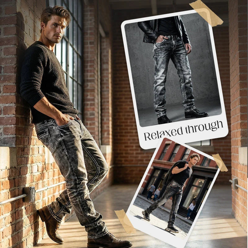 Men’s Stretch Straight-Leg Jeans