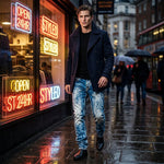 Men’s Stretch Straight-Leg Jeans