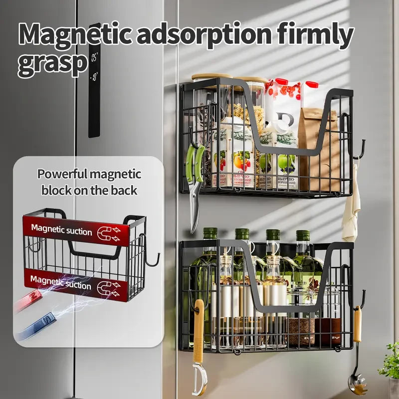 Nexvara™Magnetic Refrigerator Spice Rack