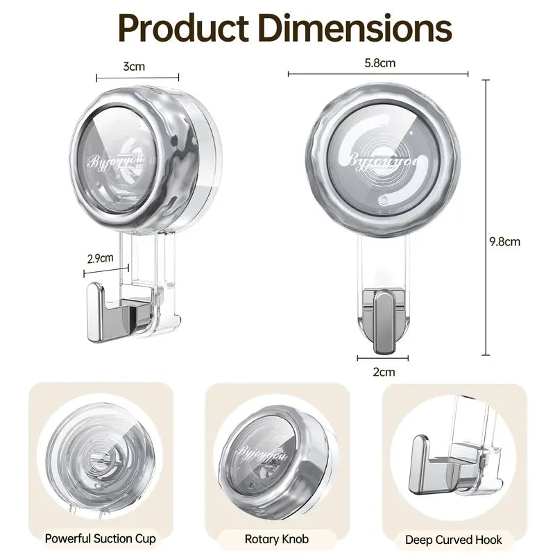 Nexvara™Rotating Suction Cup Hook