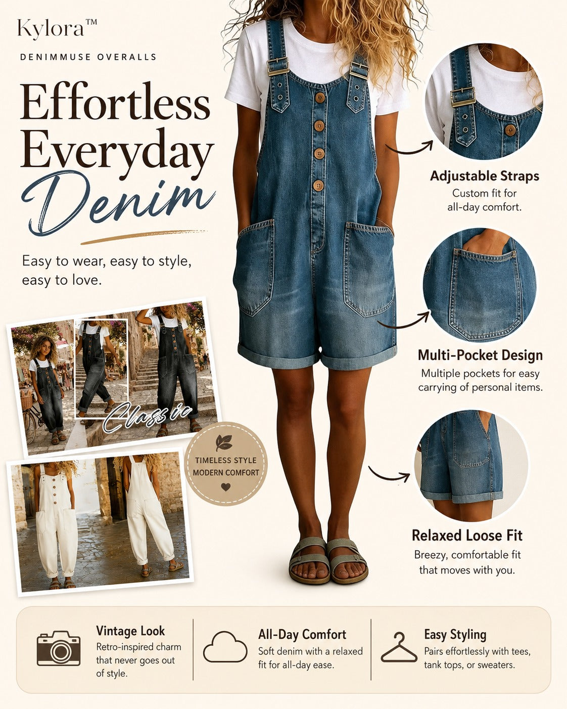 Nexvara™DenimMuse Overalls