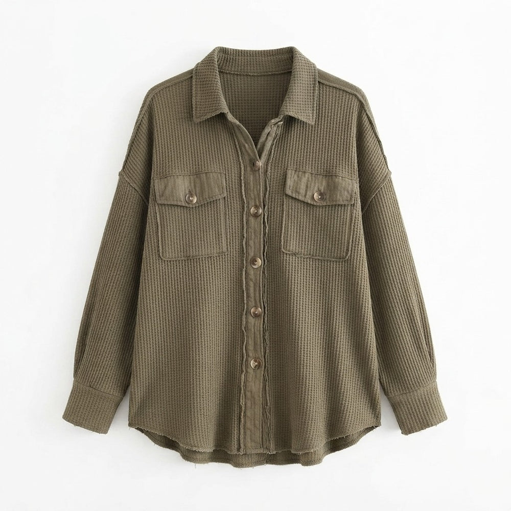Waffle Knit Shacket