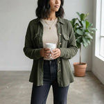 Waffle Knit Shacket